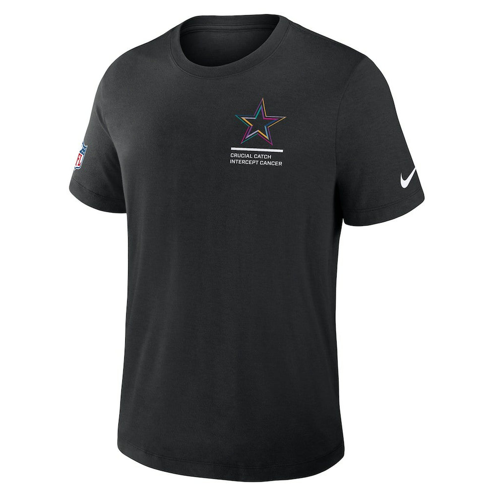 Dallas Cowboys 2025 NFL Crucial Catch Tri-Blend Dri-FIT T-Shirt Black - Nike