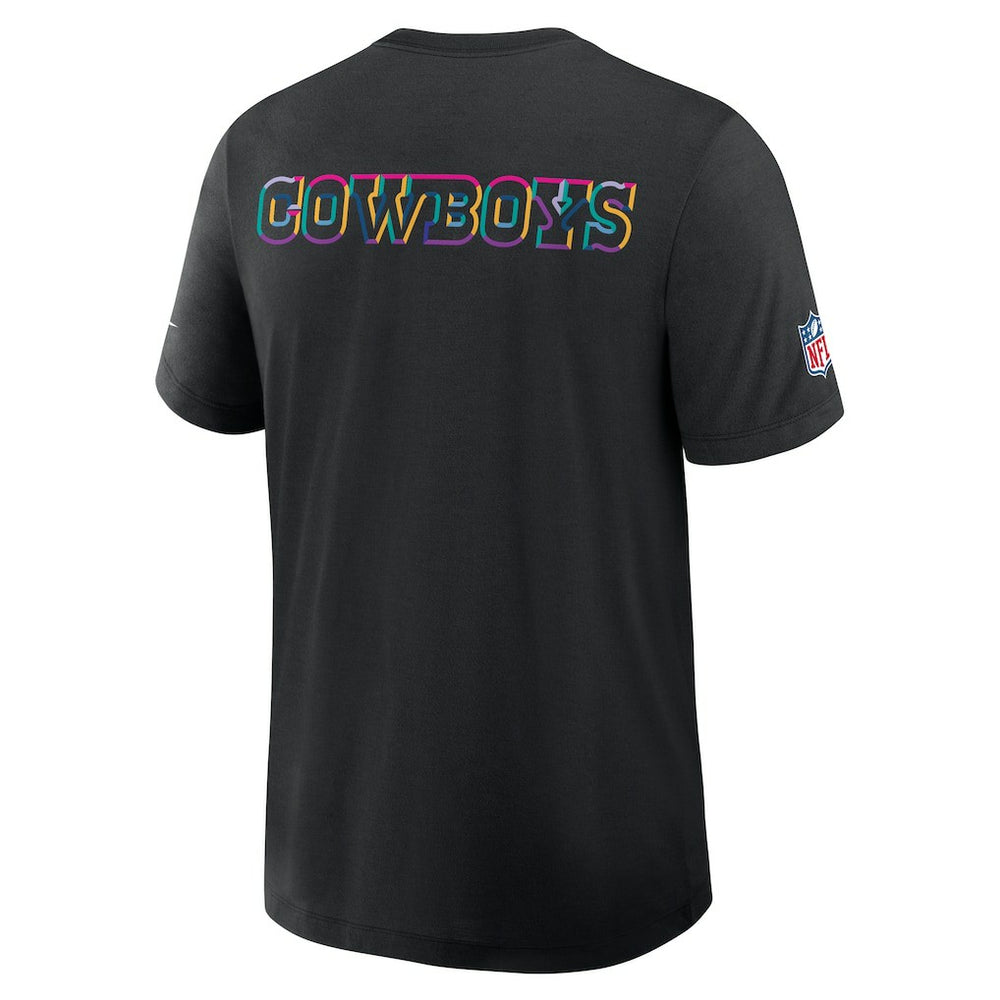 Dallas Cowboys 2025 NFL Crucial Catch Tri-Blend Dri-FIT T-Shirt Black - Nike