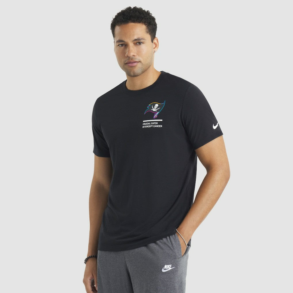 Tampa Bay Buccaneers 2025 NFL Crucial Catch Tri-Blend Dri-FIT T-Shirt Black - Nike
