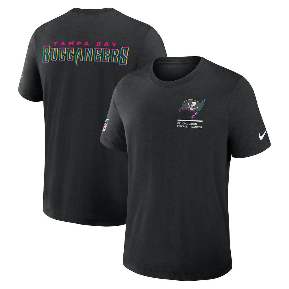 Tampa Bay Buccaneers 2025 NFL Crucial Catch Tri-Blend Dri-FIT T-Shirt Black - Nike