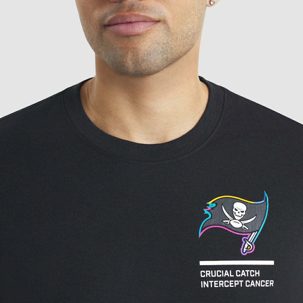 Tampa Bay Buccaneers 2025 NFL Crucial Catch Tri-Blend Dri-FIT T-Shirt Black - Nike