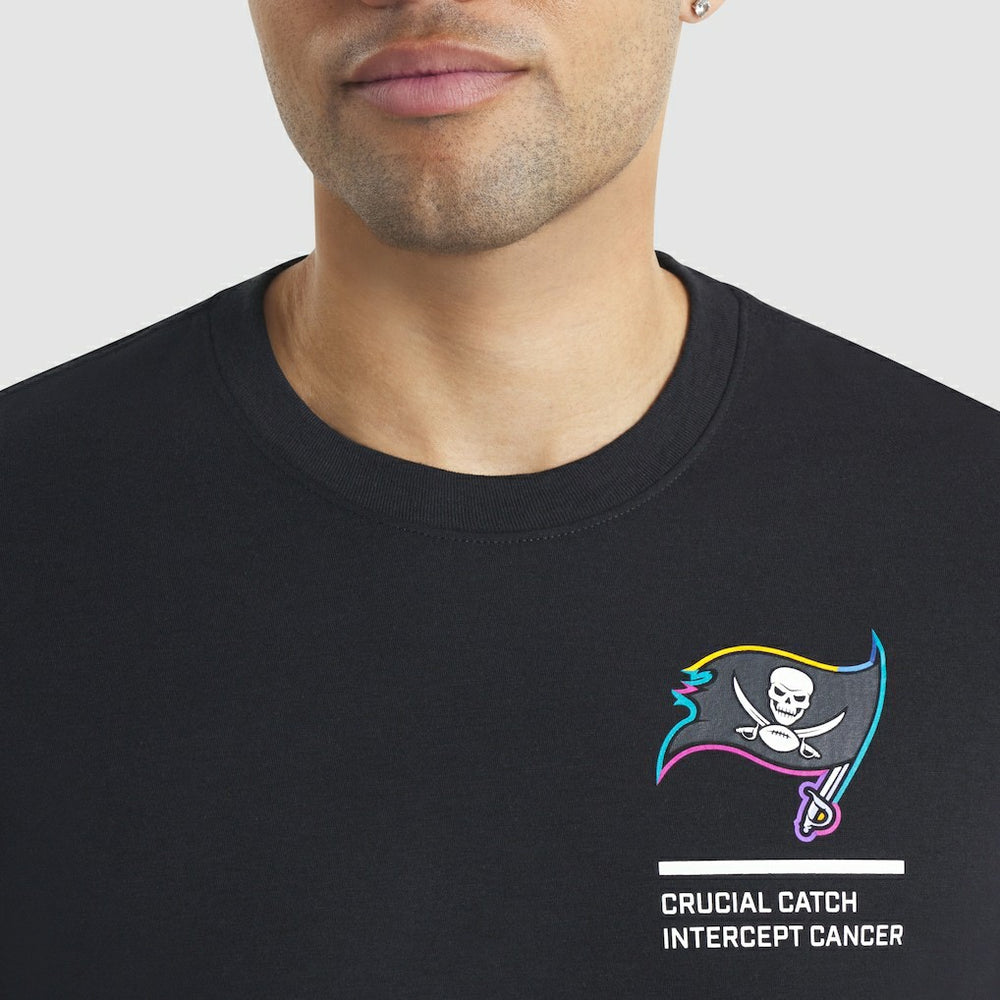 Tampa Bay Buccaneers 2025 NFL Crucial Catch Tri-Blend Dri-FIT T-Shirt Black - Nike