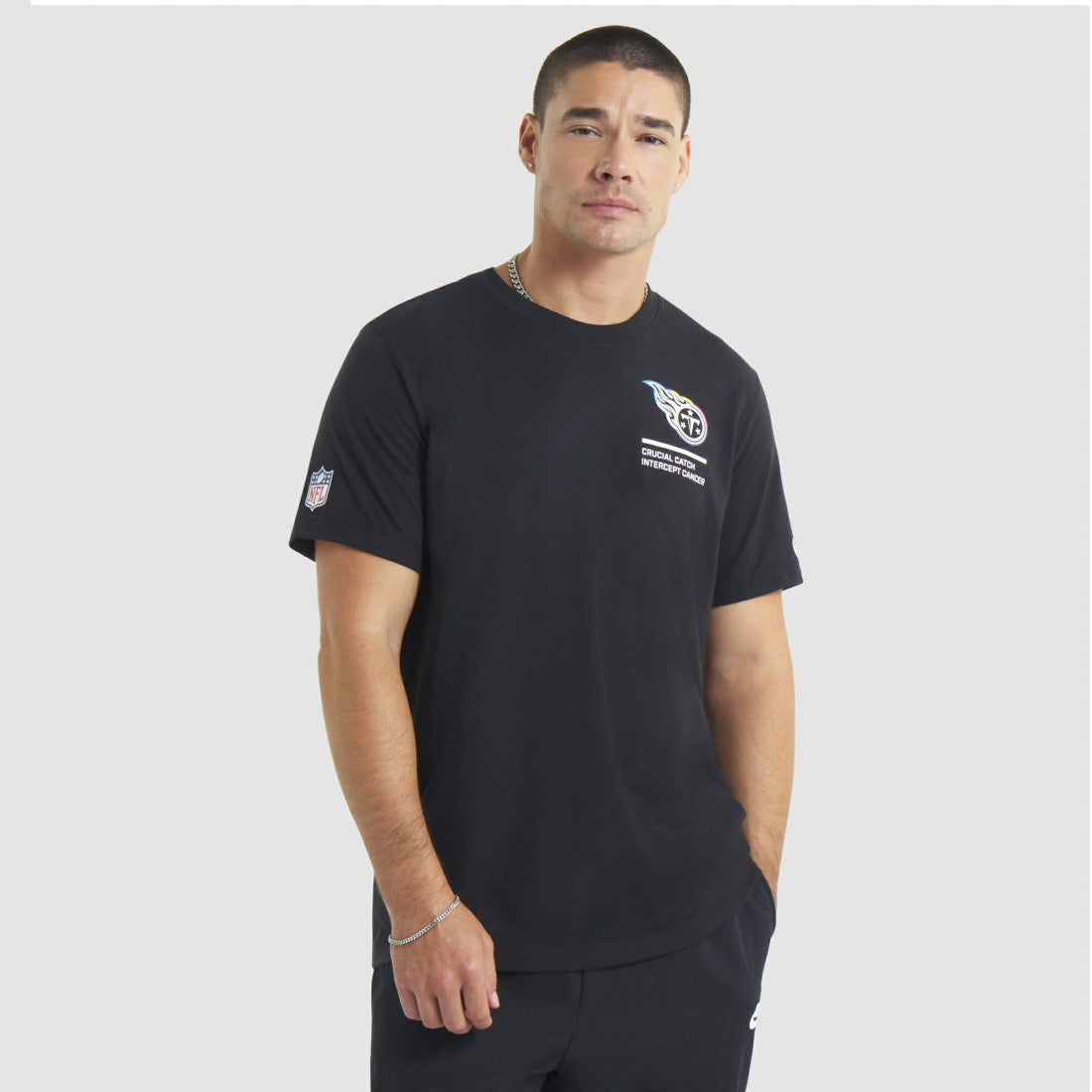 Tennessee Titans 2025 NFL Crucial Catch Tri-Blend Dri-FIT T-Shirt Black - Nike
