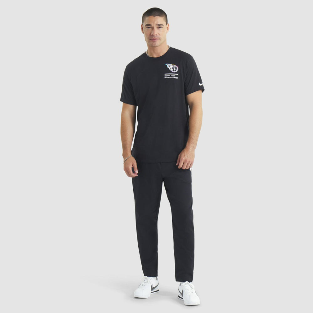 Tennessee Titans 2025 NFL Crucial Catch Tri-Blend Dri-FIT T-Shirt Black - Nike