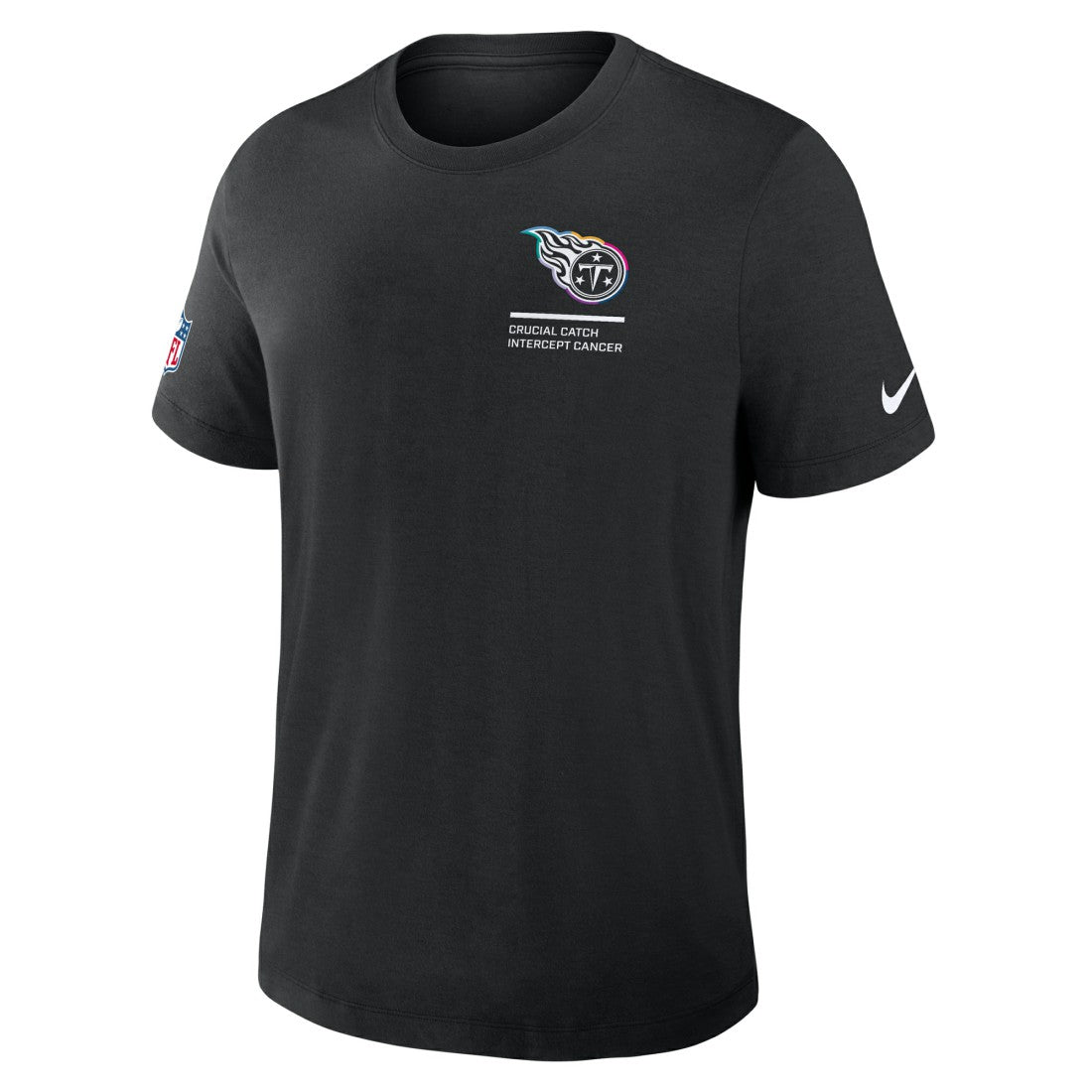 Tennessee Titans 2025 NFL Crucial Catch Tri-Blend Dri-FIT T-Shirt Black - Nike