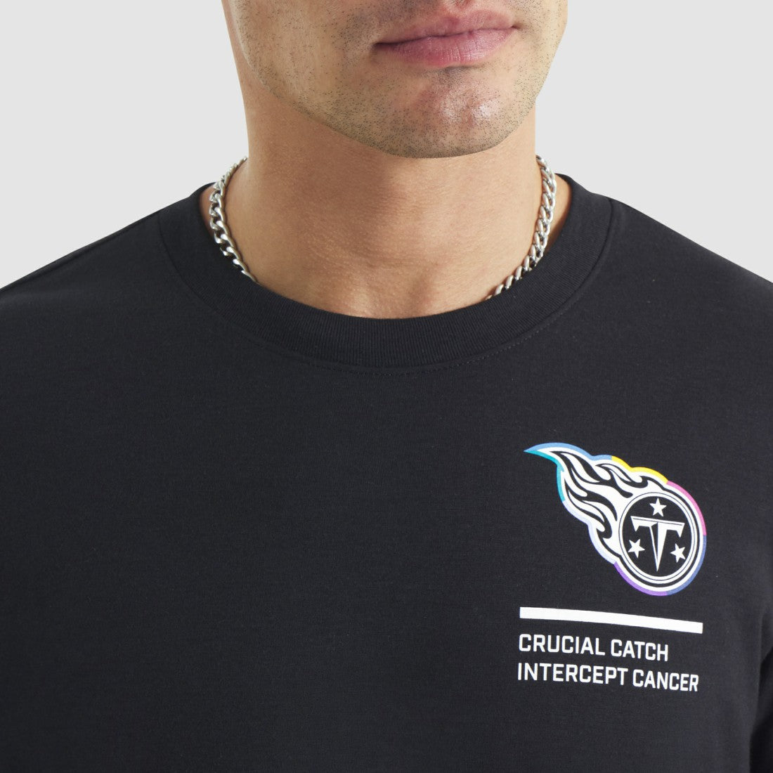 Tennessee Titans 2025 NFL Crucial Catch Tri-Blend Dri-FIT T-Shirt Black - Nike