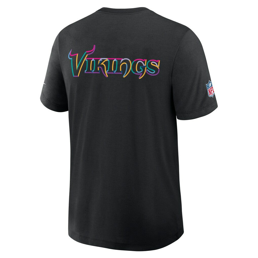 Minnesota Vikings 2025 NFL Crucial Catch Tri-Blend Dri-FIT T-Shirt Black - Nike