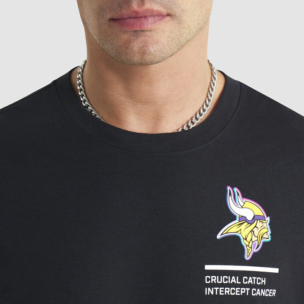 Minnesota Vikings 2025 NFL Crucial Catch Tri-Blend Dri-FIT T-Shirt Black - Nike