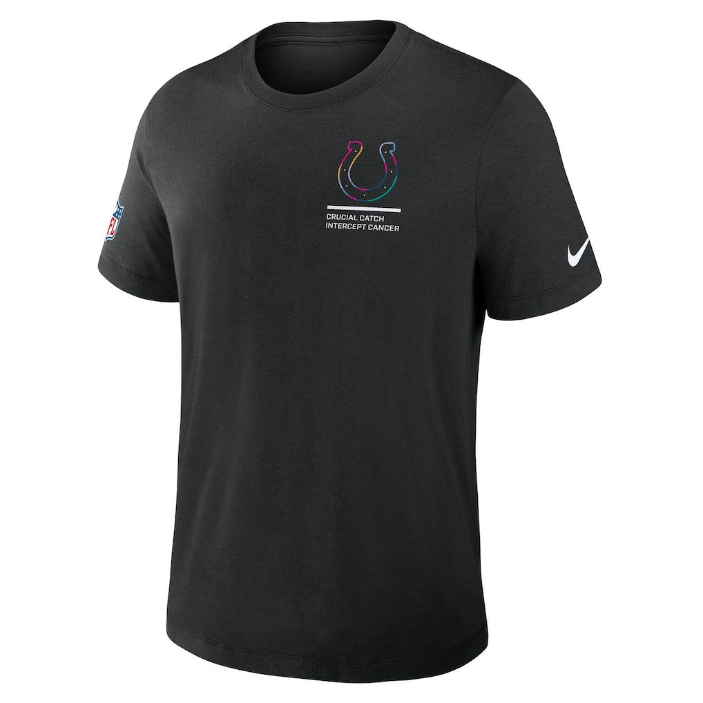 Indianapolis Colts 2025 NFL Crucial Catch Tri-Blend Dri-FIT T-Shirt Black - Nike