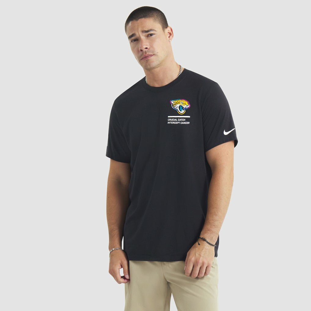 Jacksonville Jaguars 2025 NFL Crucial Catch Tri-Blend Dri-FIT T-Shirt Black - Nike