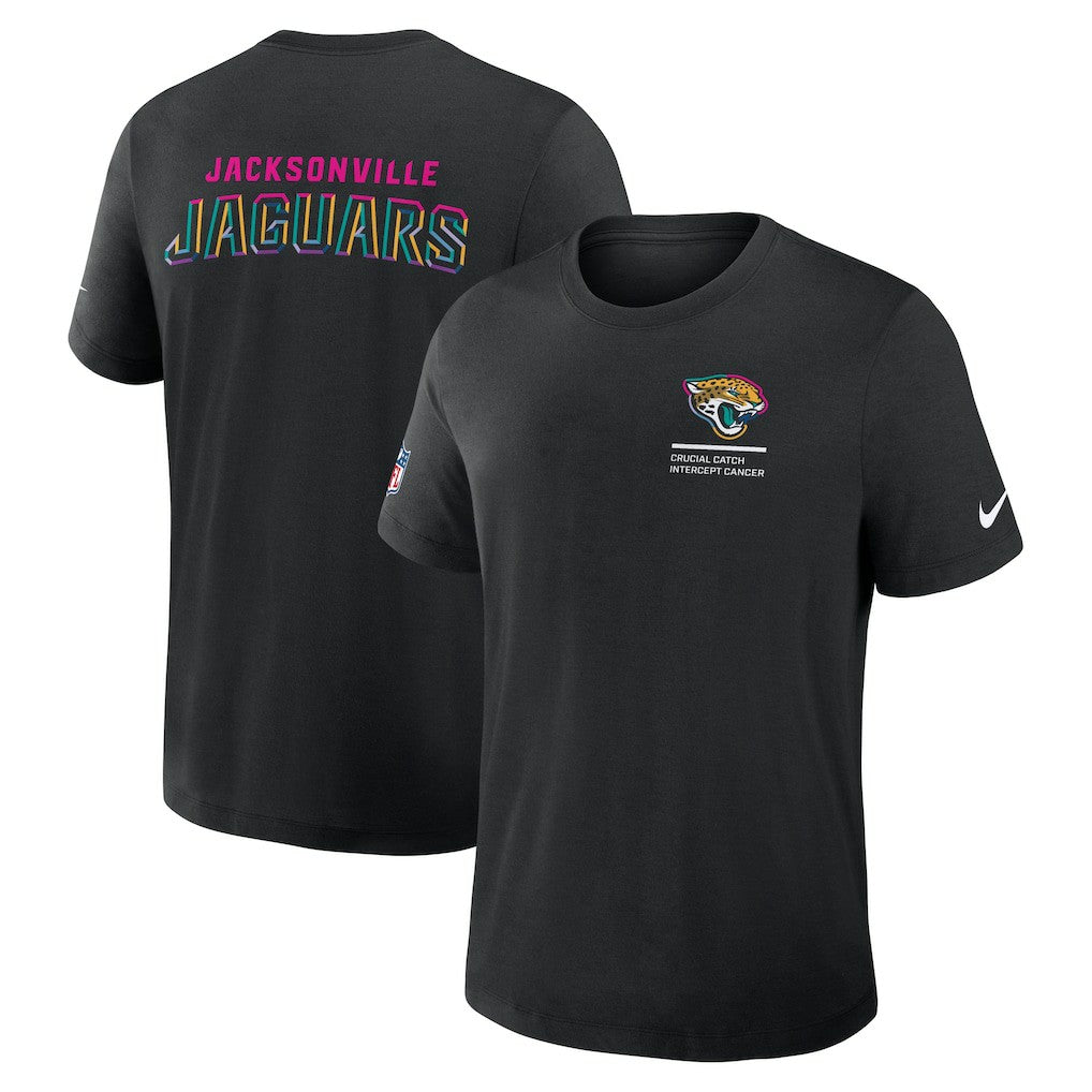 Jacksonville Jaguars 2025 NFL Crucial Catch Tri-Blend Dri-FIT T-Shirt Black - Nike