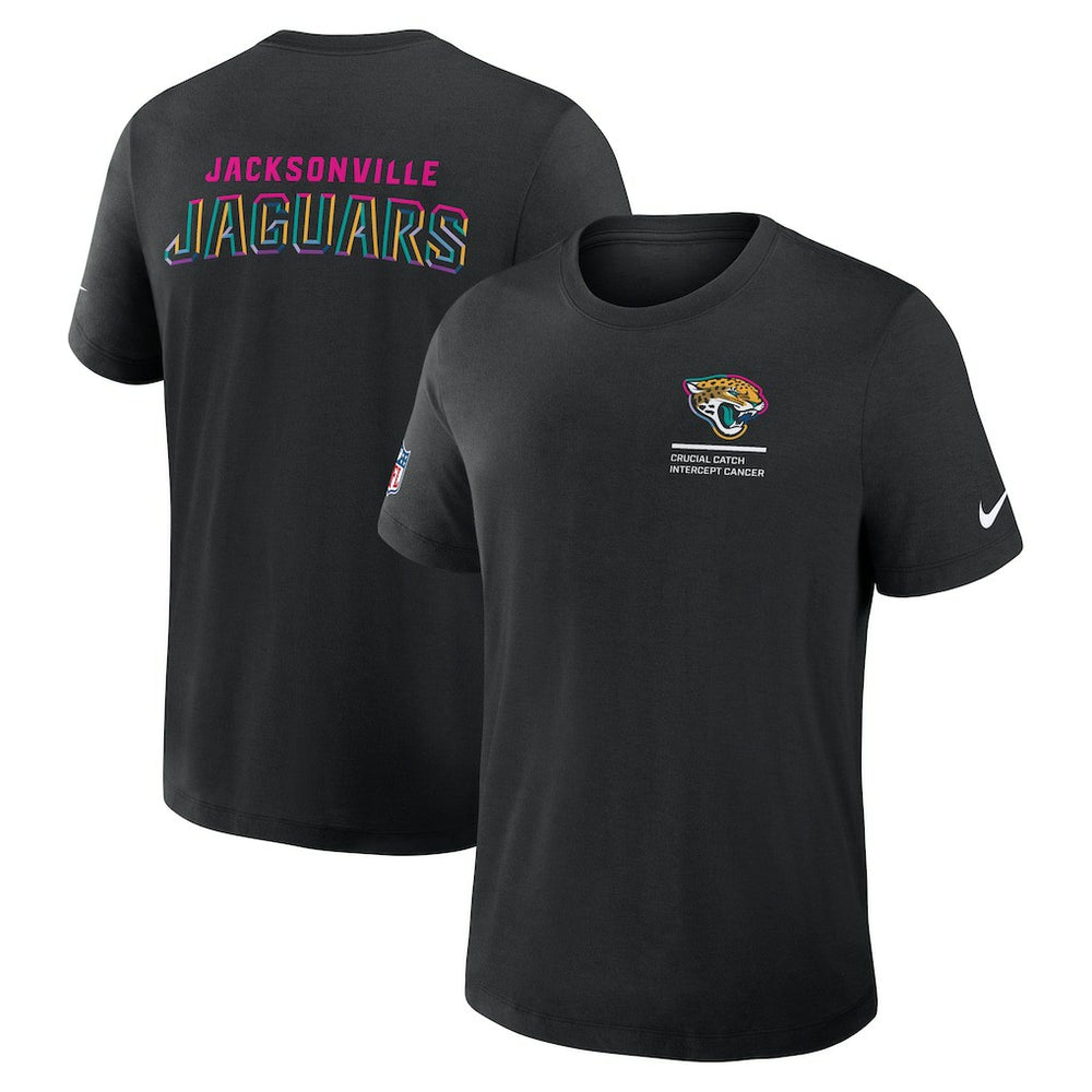 Jacksonville Jaguars 2025 NFL Crucial Catch Tri-Blend Dri-FIT T-Shirt Black - Nike
