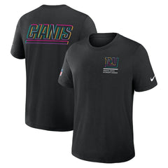 New York Giants 2025 NFL Crucial Catch Tri-Blend Dri-FIT T-Shirt Black - Nike