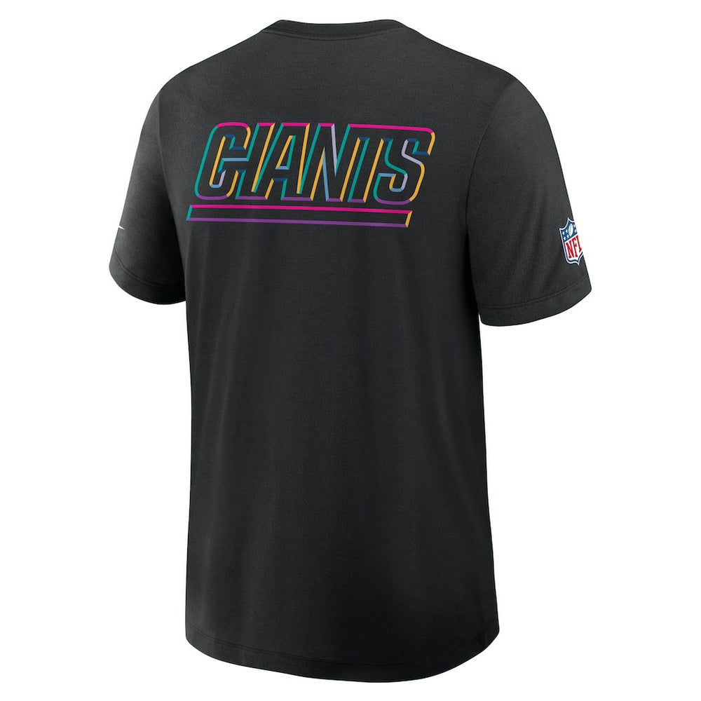 New York Giants 2025 NFL Crucial Catch Tri-Blend Dri-FIT T-Shirt Black - Nike