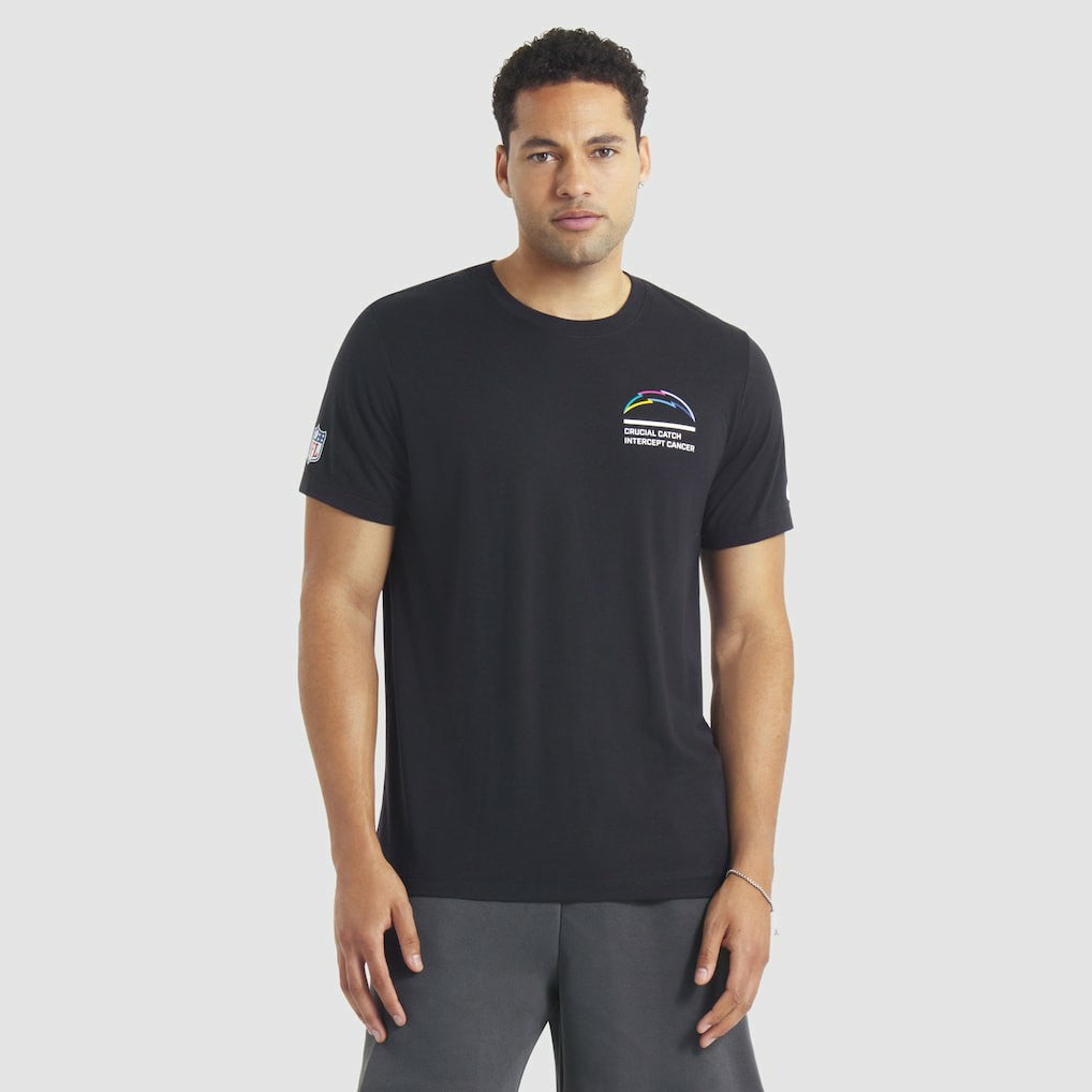 Los Angeles Chargers 2025 NFL Crucial Catch Tri-Blend Dri-FIT T-Shirt Black - Nike