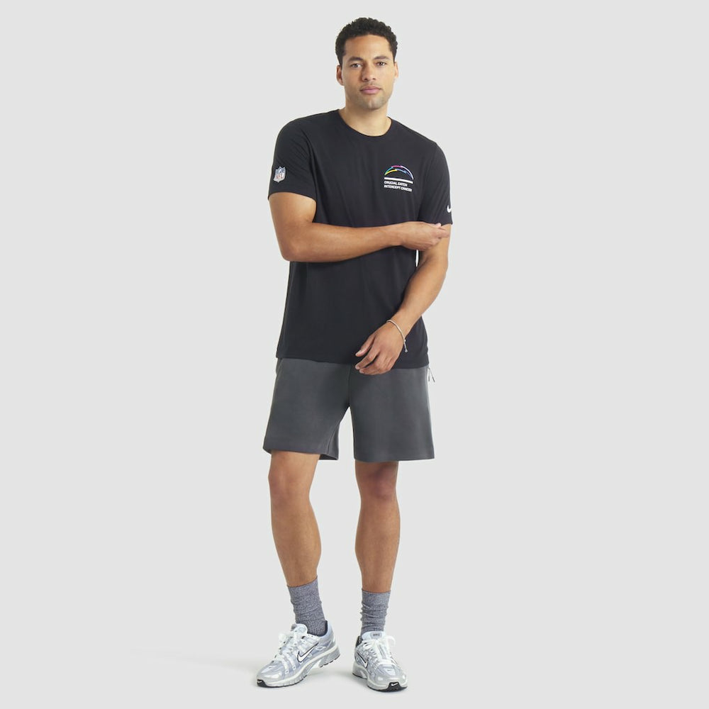 Los Angeles Chargers 2025 NFL Crucial Catch Tri-Blend Dri-FIT T-Shirt Black - Nike