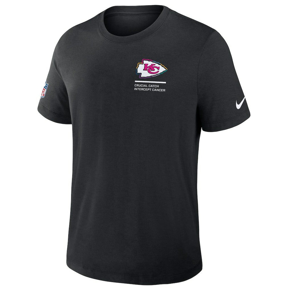 Kansas City Chiefs 2025 NFL Crucial Catch Tri-Blend Dri-FIT T-Shirt Black - Nike