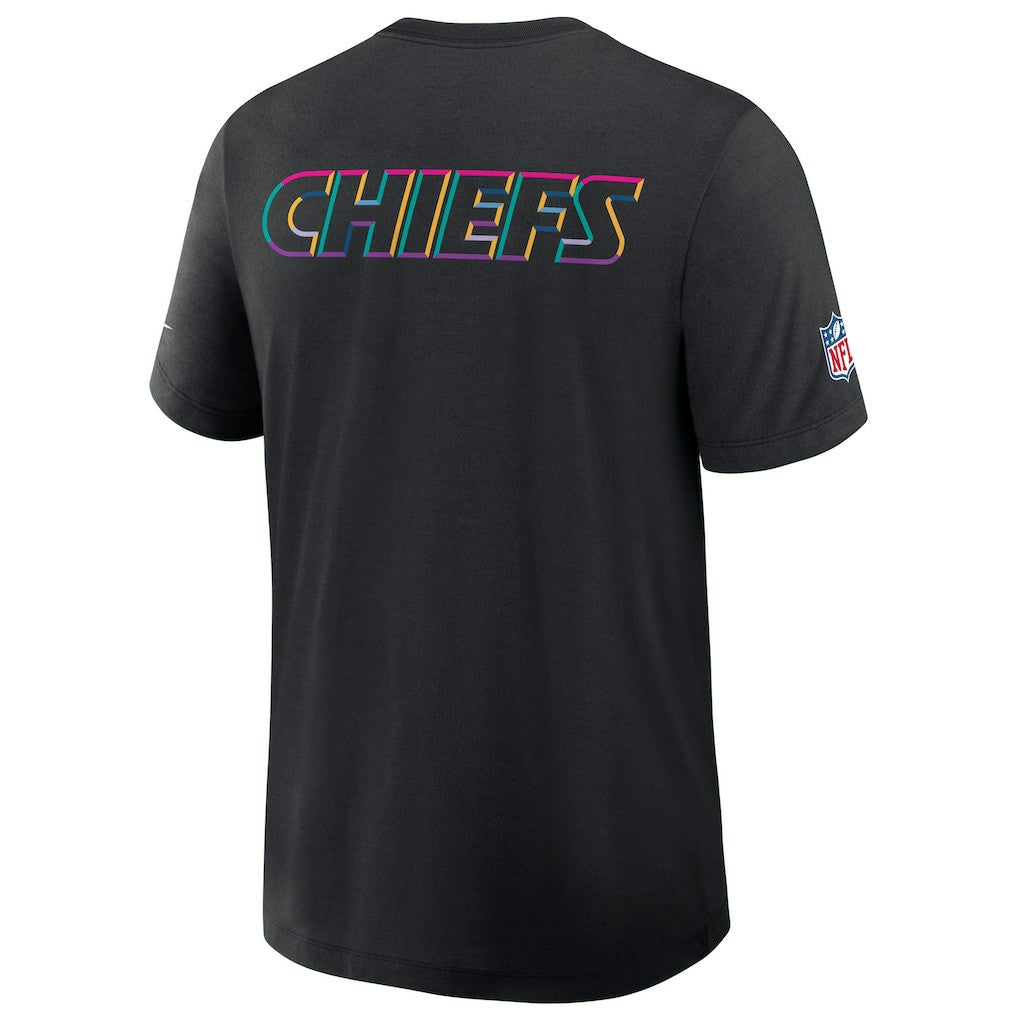 Kansas City Chiefs 2025 NFL Crucial Catch Tri-Blend Dri-FIT T-Shirt Black - Nike