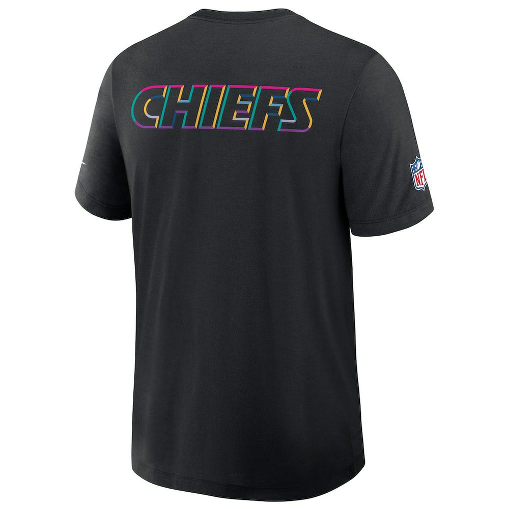 Kansas City Chiefs 2025 NFL Crucial Catch Tri-Blend Dri-FIT T-Shirt Black - Nike