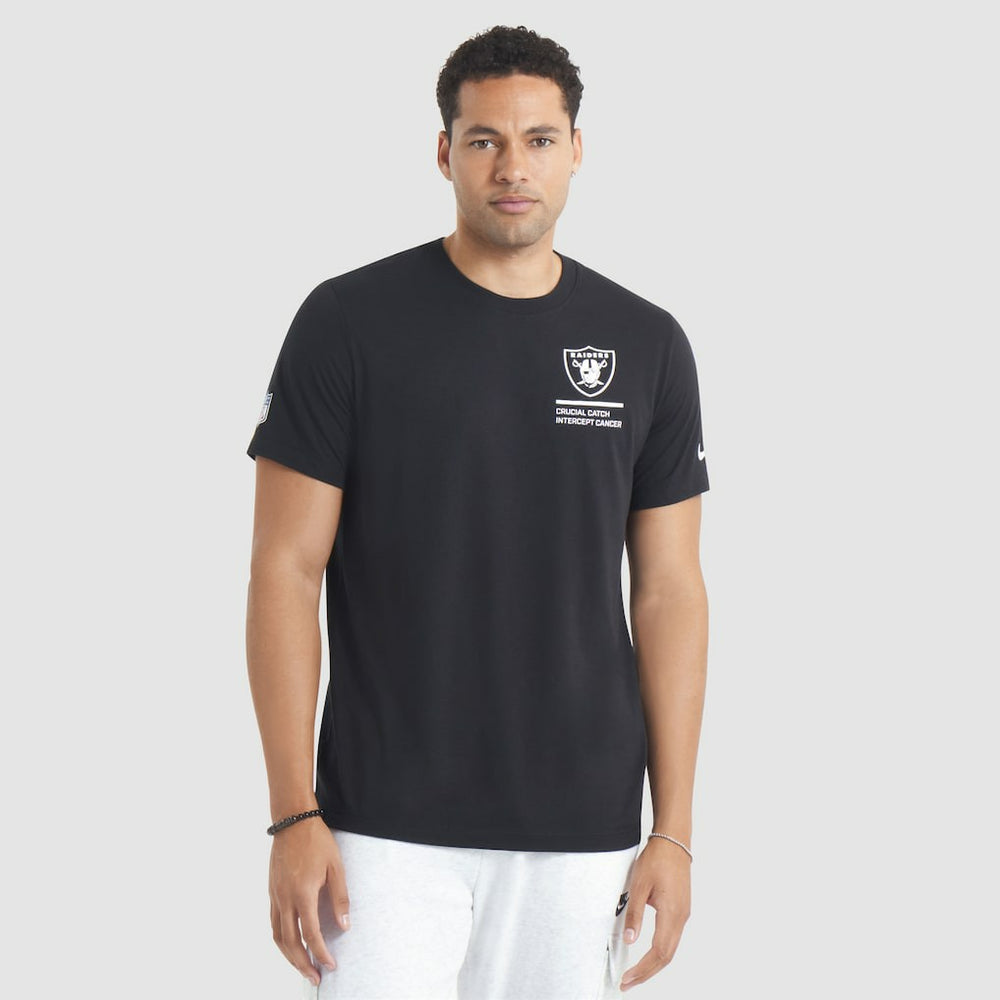 Las Vegas Raiders 2025 NFL Crucial Catch Tri-Blend Dri-FIT T-Shirt Black - Nike