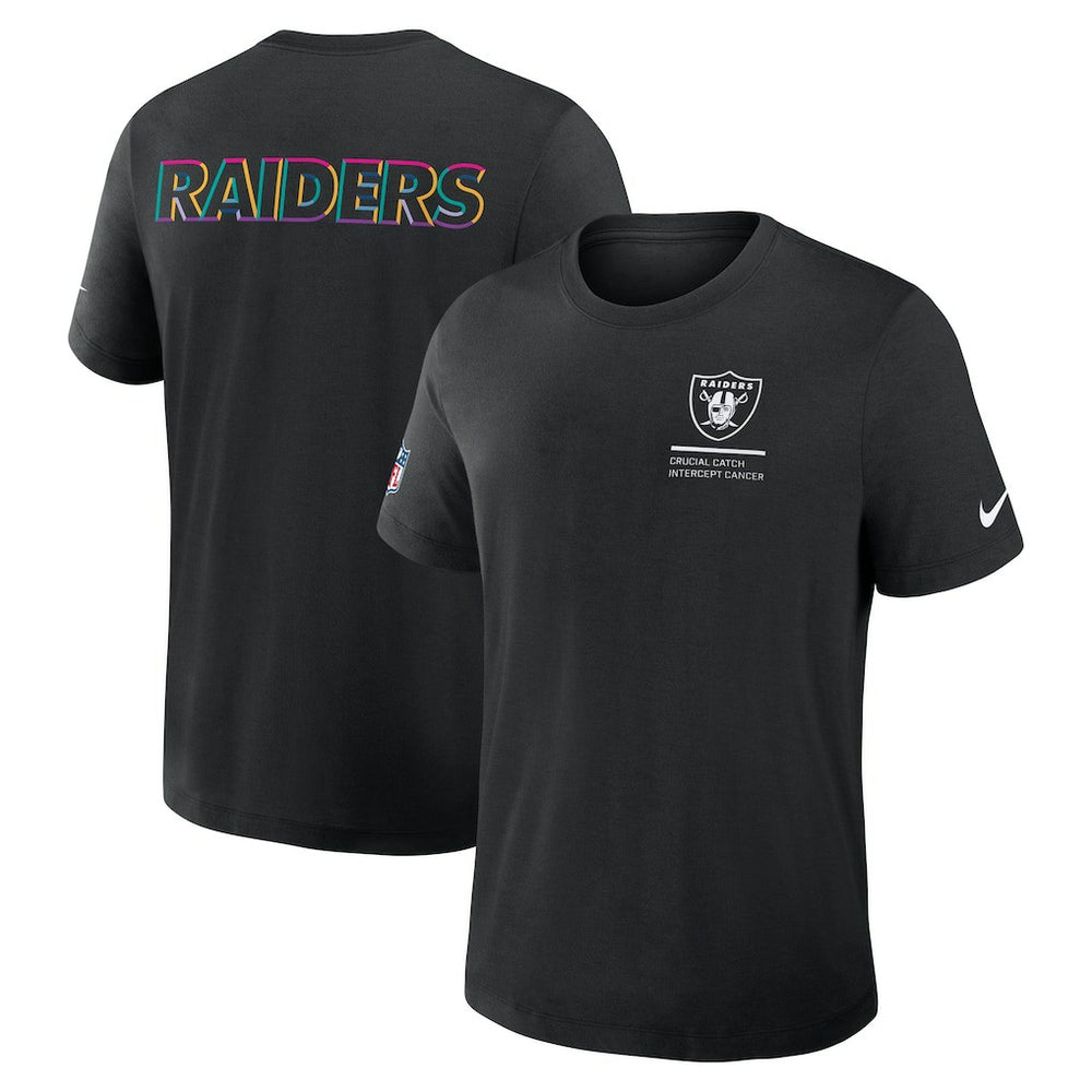 Las Vegas Raiders 2025 NFL Crucial Catch Tri-Blend Dri-FIT T-Shirt Black - Nike