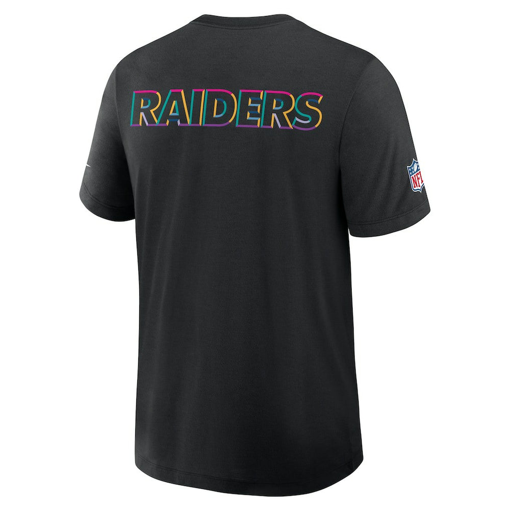 Las Vegas Raiders 2025 NFL Crucial Catch Tri-Blend Dri-FIT T-Shirt Black - Nike