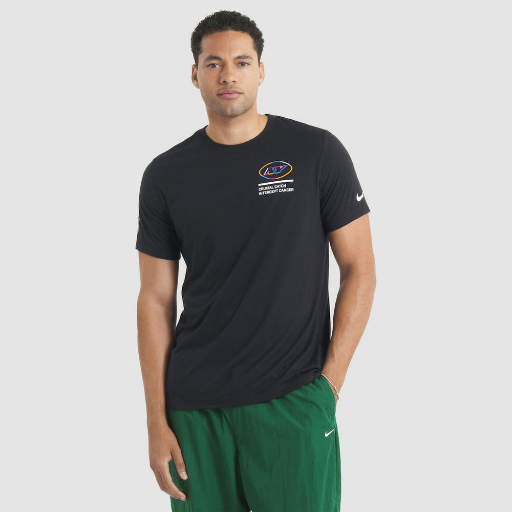 New York Jets 2025 NFL Crucial Catch Tri-Blend Dri-FIT T-Shirt Black - Nike