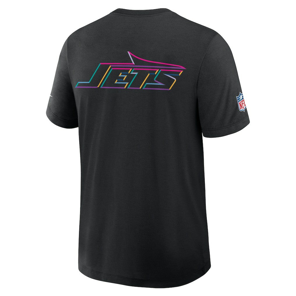 New York Jets 2025 NFL Crucial Catch Tri-Blend Dri-FIT T-Shirt Black - Nike