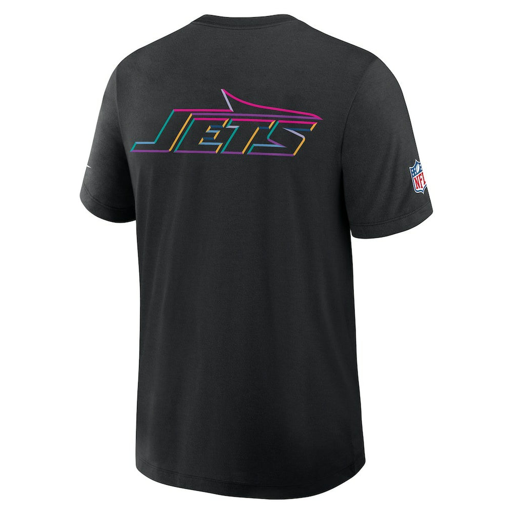 New York Jets 2025 NFL Crucial Catch Tri-Blend Dri-FIT T-Shirt Black - Nike