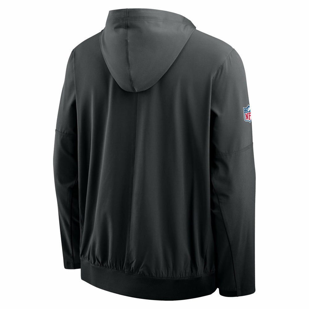 Detroit Lions Sideline Alt Pack Anorak Half-Zip Hoodie Jacket Black - Nike
