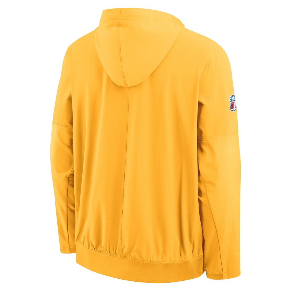 Pittsburgh Steelers 1933 Sideline Alt Pack Anorak Half-Zip Hoodie Jacket Gold - Nike
