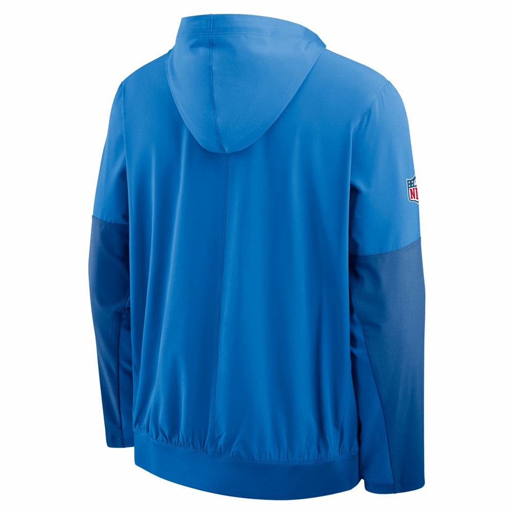 Detroit Lions Sideline Anorak Half-Zip Hoodie Jacket Blue - Nike