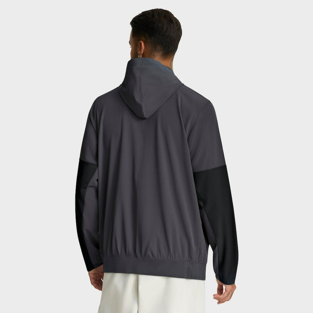 Cleveland Browns Sideline Anorak Half-Zip Hoodie Jacket Anthracite - Nike