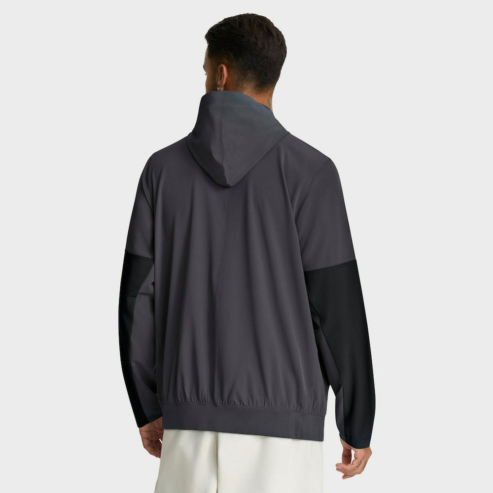Cleveland Browns Sideline Anorak Half-Zip Hoodie Jacket Anthracite - Nike