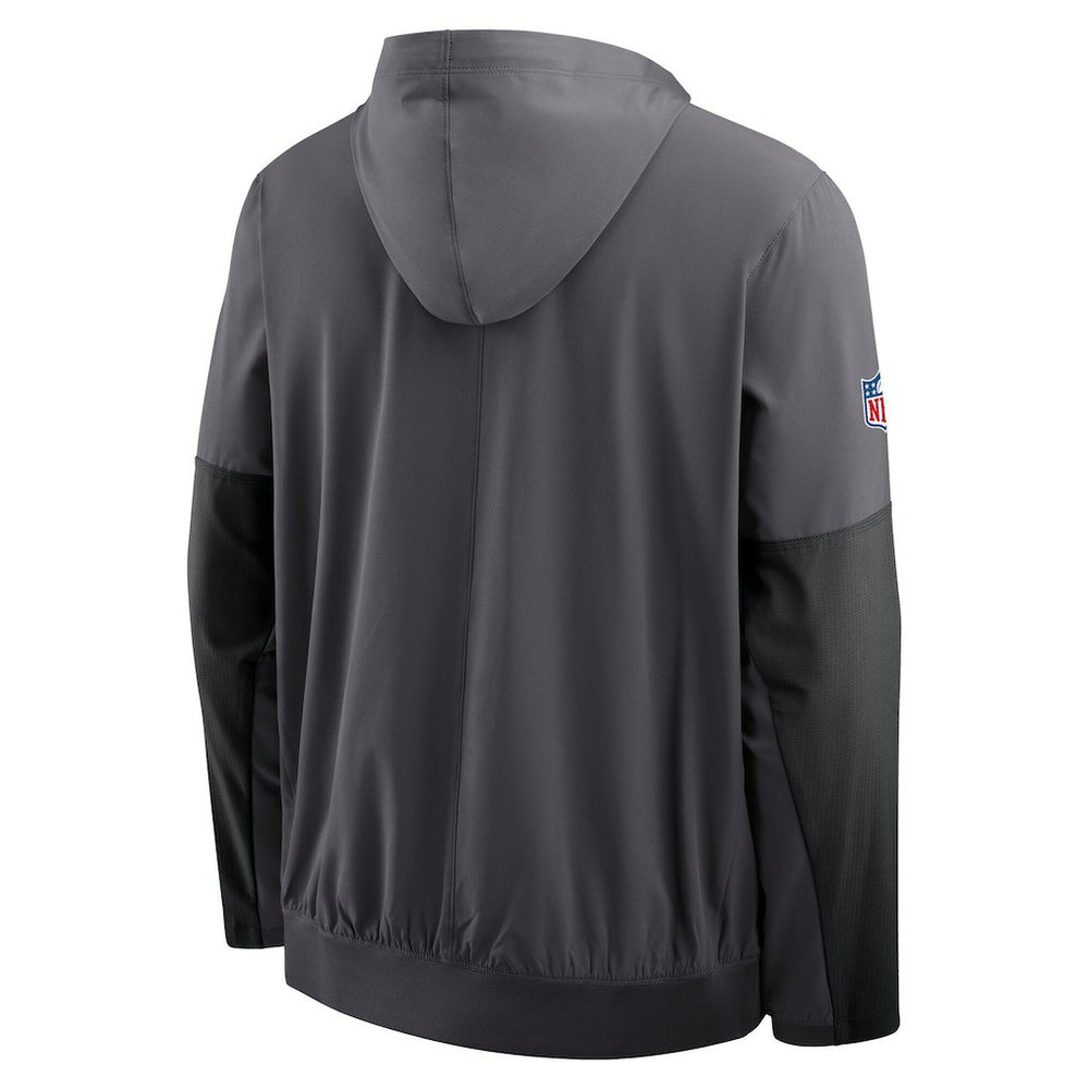 Cleveland Browns Sideline Anorak Half-Zip Hoodie Jacket Anthracite - Nike