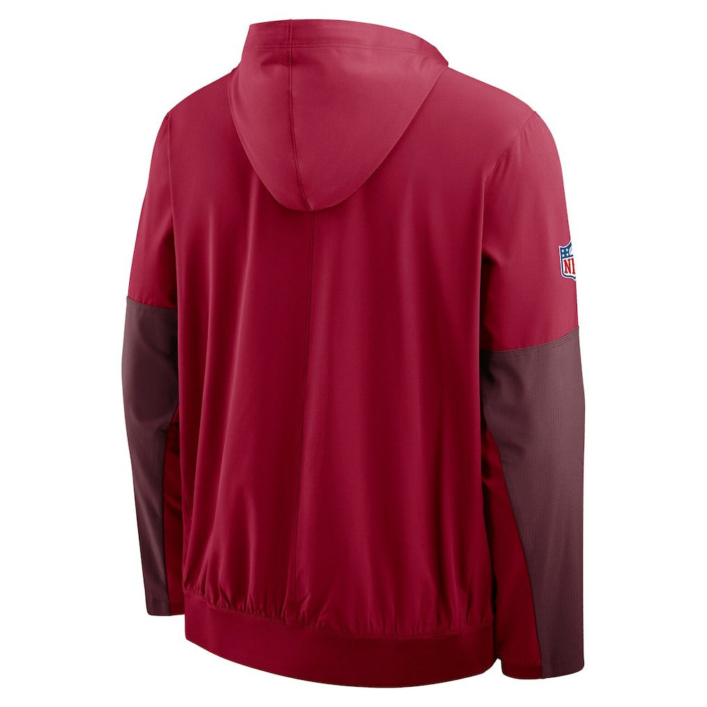 Washington Commanders Sideline Anorak Half-Zip Hoodie Jacket Burgundy - Nike