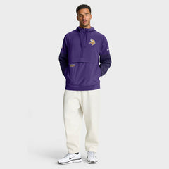 Minnesota Vikings Sideline Anorak Half-Zip Hoodie Jacket Purple - Nike