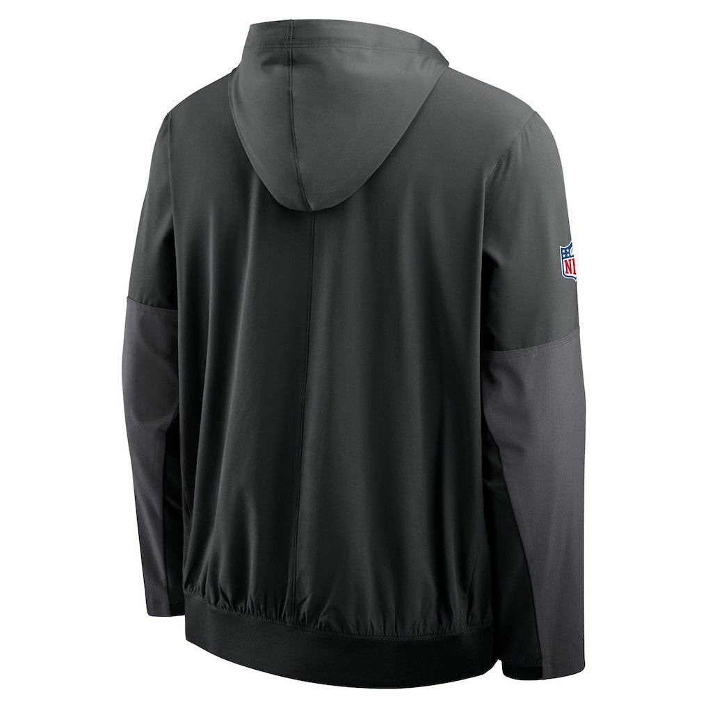 Las Vegas Raiders Sideline Anorak Half-Zip Hoodie Jacket Black - Nike