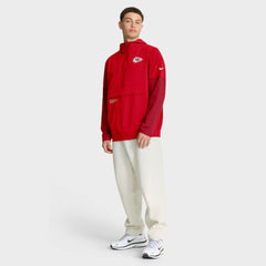 Kansas City Chiefs Sideline Anorak Half-Zip Hoodie Jacket Red - Nike