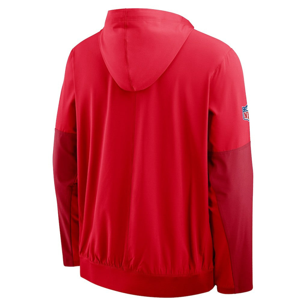 Kansas City Chiefs Sideline Anorak Half-Zip Hoodie Jacket Red - Nike