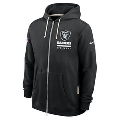 Las Vegas Raiders Sideline Standard Issue Utility Player Dri-FIT Full-Zip Hoodie Black - Nike