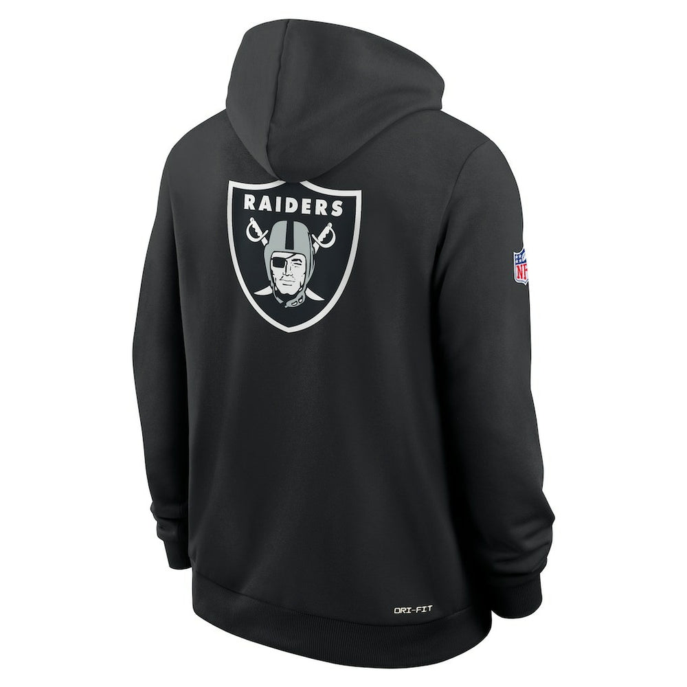 Las Vegas Raiders Sideline Standard Issue Utility Player Dri-FIT Full-Zip Hoodie Black - Nike