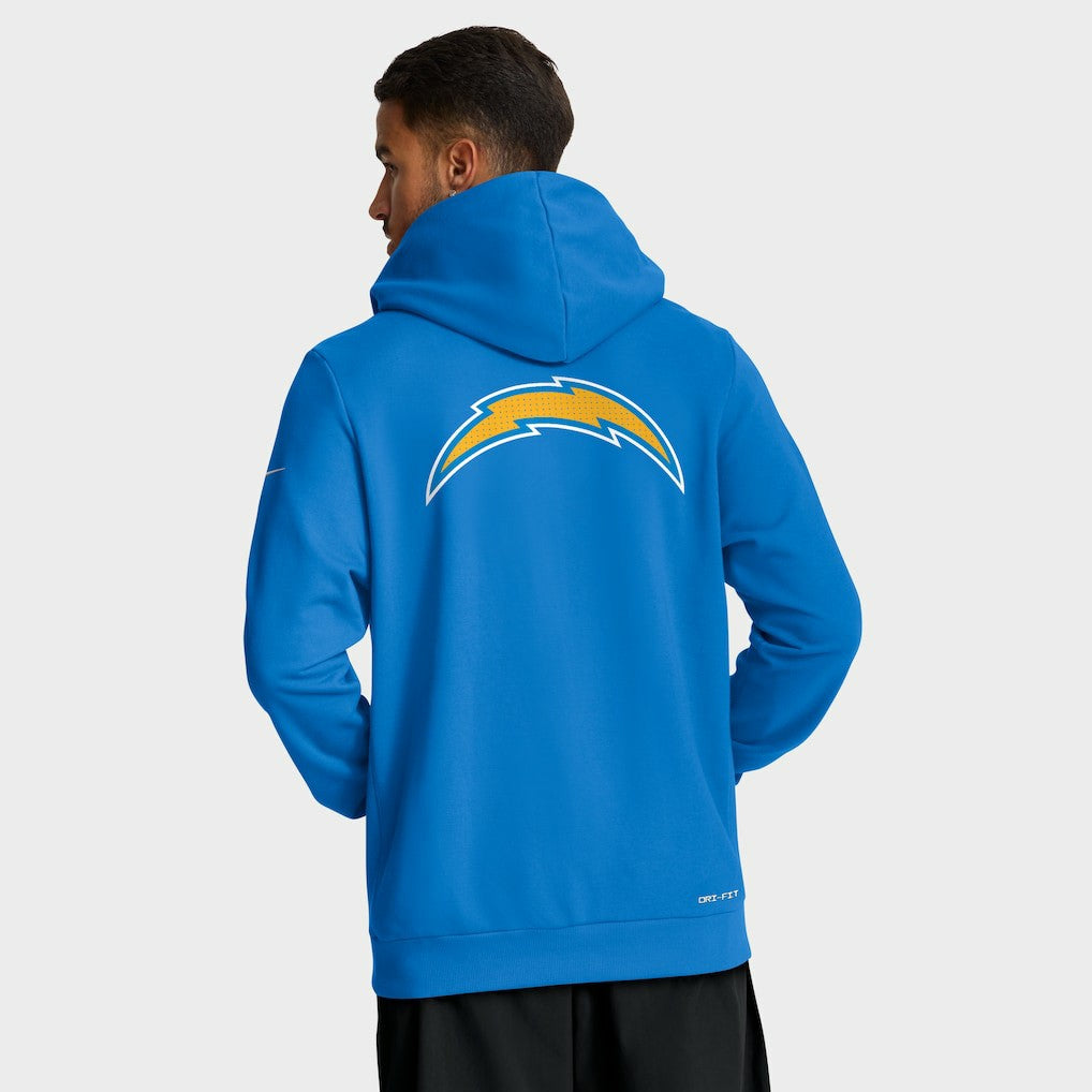 Los Angeles Chargers Sideline Standard Issue Utility Player Dri-FIT Full-Zip Hoodie Powder Blue - Nike