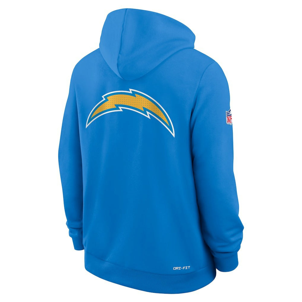 Los Angeles Chargers Sideline Standard Issue Utility Player Dri-FIT Full-Zip Hoodie Powder Blue - Nike