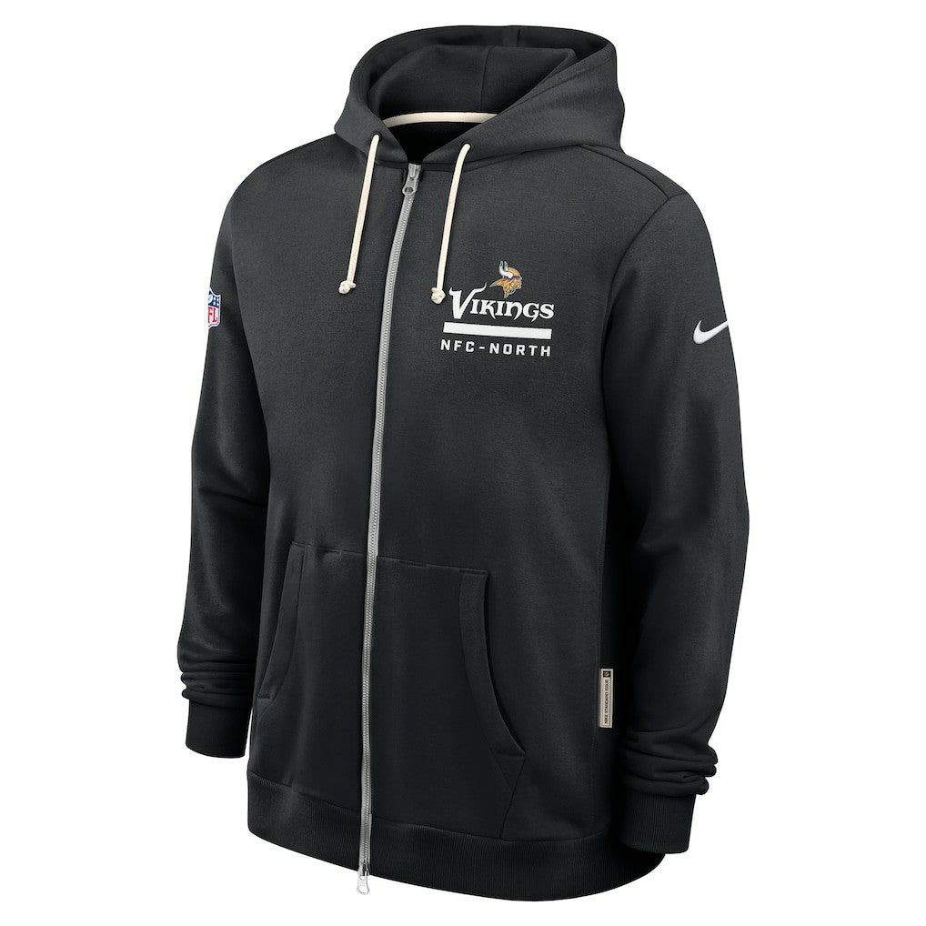 Minnesota Vikings Sideline Standard Issue Utility Player Dri-FIT Full-Zip Hoodie Black - Nike