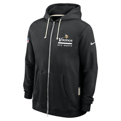 Minnesota Vikings Sideline Standard Issue Utility Player Dri-FIT Full-Zip Hoodie Black - Nike