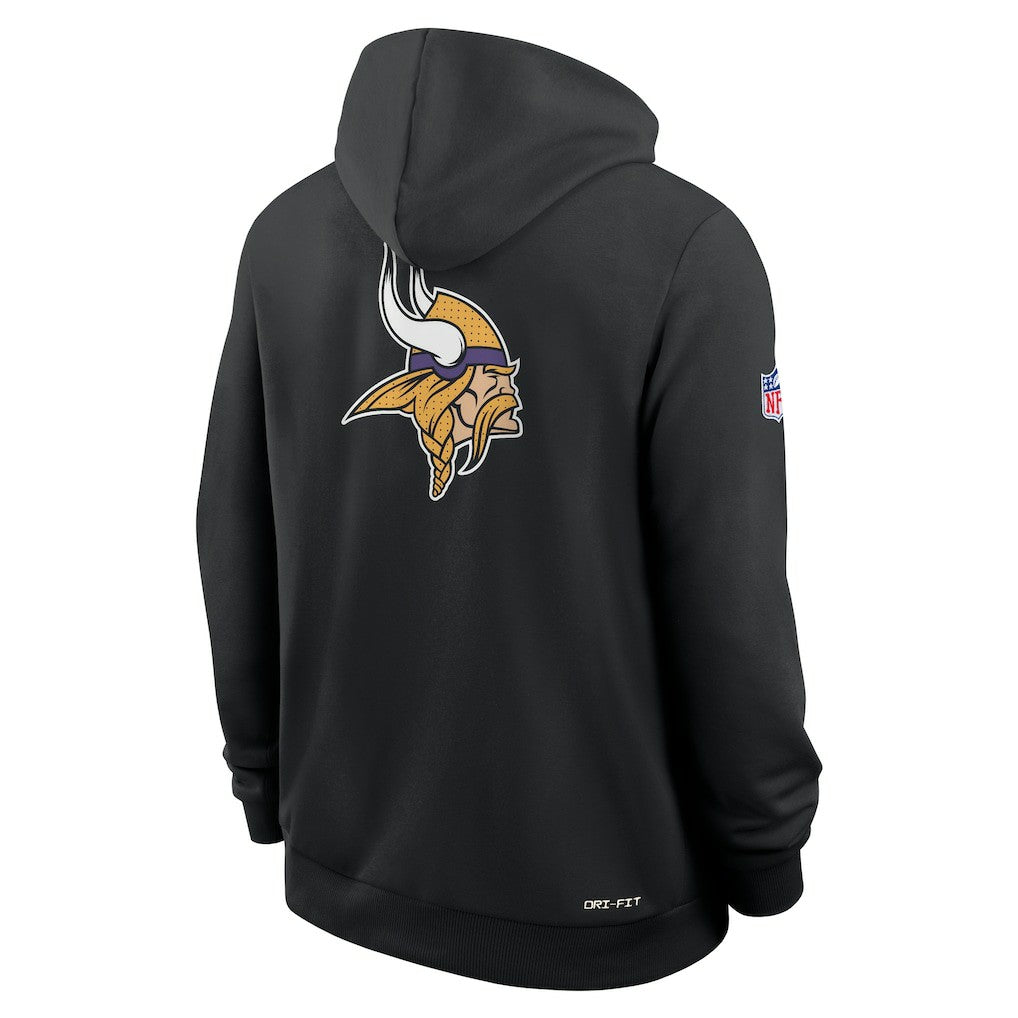 Minnesota Vikings Sideline Standard Issue Utility Player Dri-FIT Full-Zip Hoodie Black - Nike