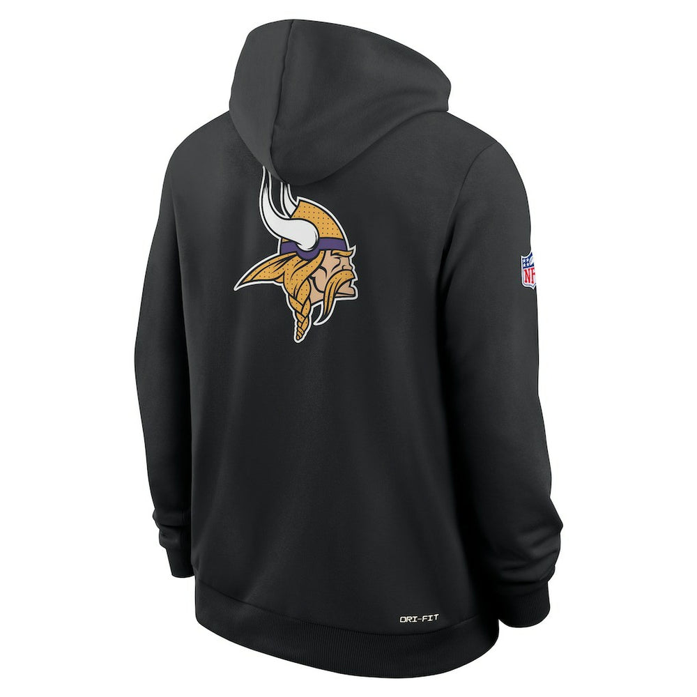 Minnesota Vikings Sideline Standard Issue Utility Player Dri-FIT Full-Zip Hoodie Black - Nike