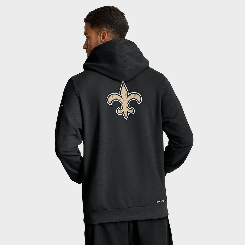 New Orleans Saints Sideline Standard Issue Utility Player Dri-FIT Full-Zip Hoodie Black - Nike