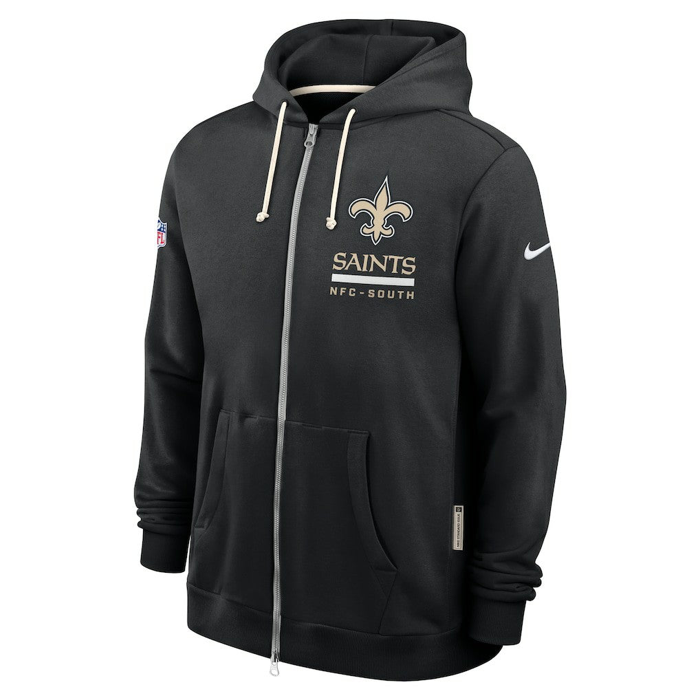 New Orleans Saints Sideline Standard Issue Utility Player Dri-FIT Full-Zip Hoodie Black - Nike